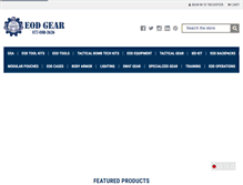 Tablet Screenshot of eod-gear.com